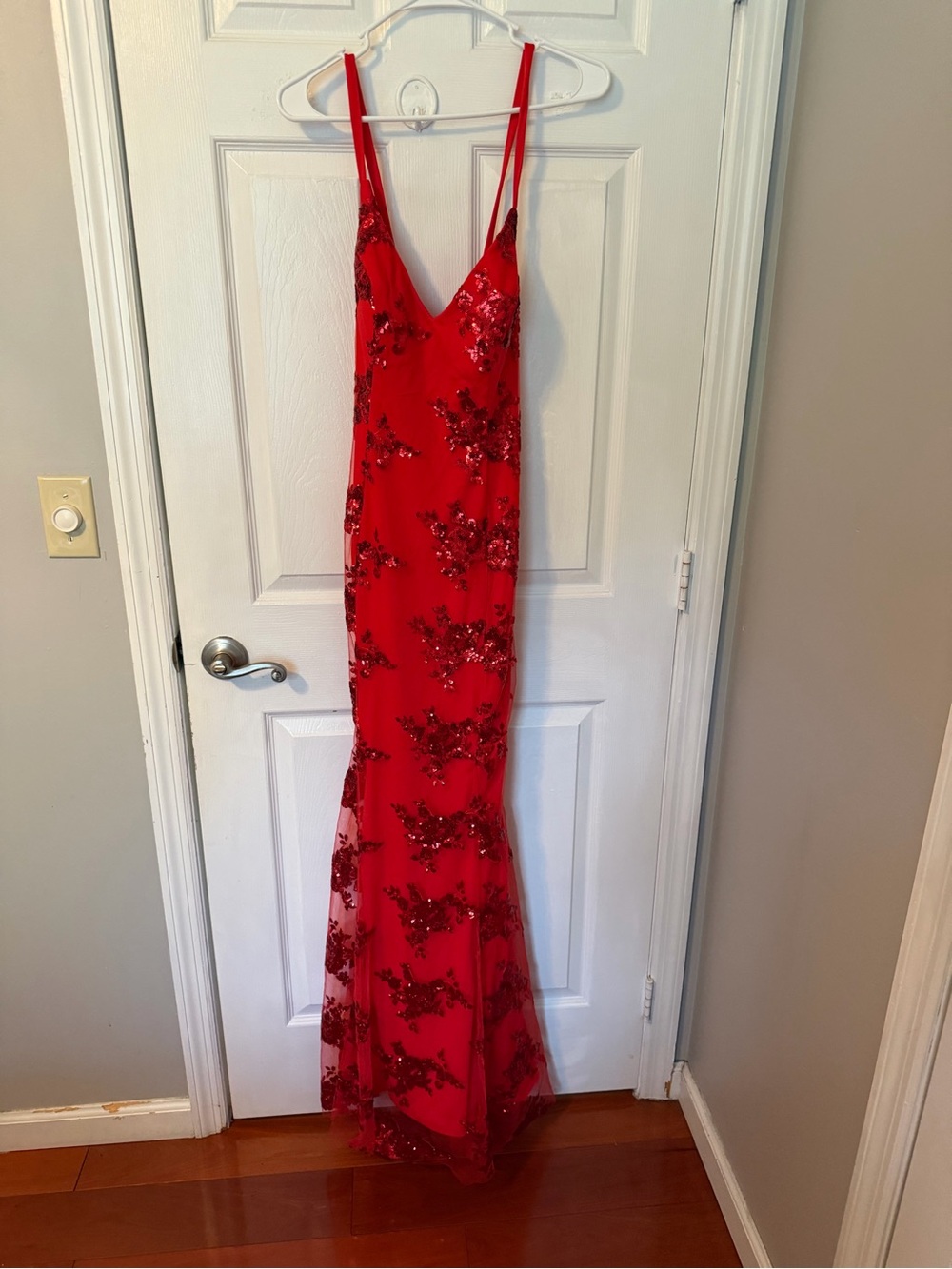 NWT Red Beaded Formal Dress